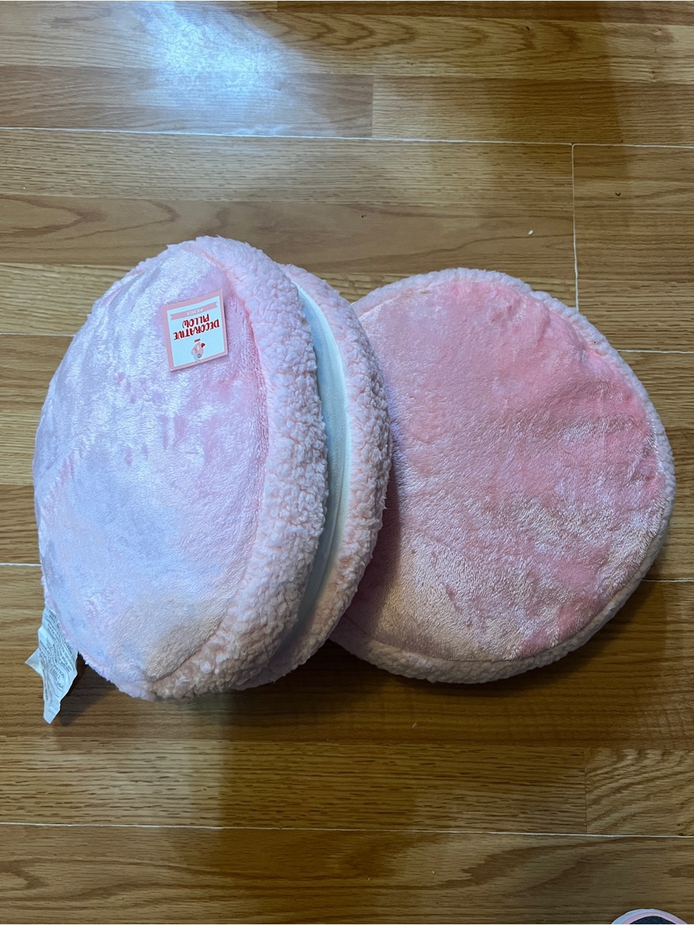 Pink French Macaron Decorative Pillow Set (2)